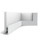 DX157-2300-RAL9003 Square Orac Decor, LISTWA PRZYPODŁOGOWA, listwa podłogowa, listwy podłogowe, listwa podłogowa biała