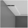 DX163-2600 OERAC DECOR, LISTWA PRZYPODŁOGOWA, LISTWA PODŁOGOWA BIAŁA, LISTWY PODŁOGOWE BIAŁE, BIAŁE LISTWY PODŁOGOWE